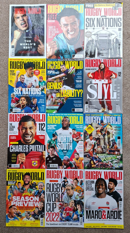 Rugby World Magazine Bundle x12 2022 Six Nations World Cup Finn Russell