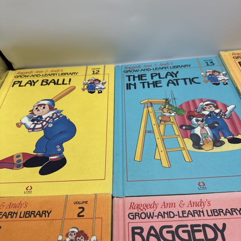 Raggedy Ann & Andy's Grow and Learn Library 1988 Lynx Books Set of 7 gallery
