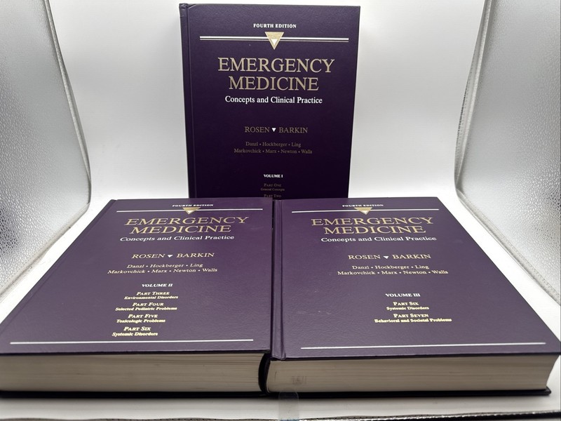 Emergency Medicine Concepts and Clinical Practice Volume 1-3 – 4th Edition ROSEN
