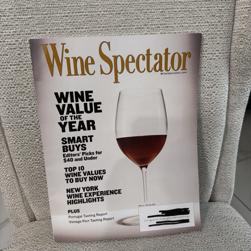 Wine Spectator Magazine January 31 February 28 2025 Wine Value of the Year 120p