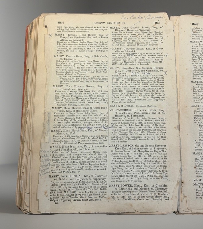 Walford's County Families of the United Kingdom book - 1898 gallery