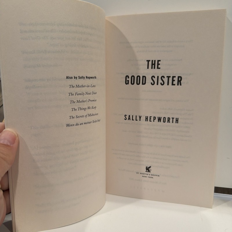 Good Sister : A Novel by Sally Hepworth (2022, Trade Paperback) Thriller gallery