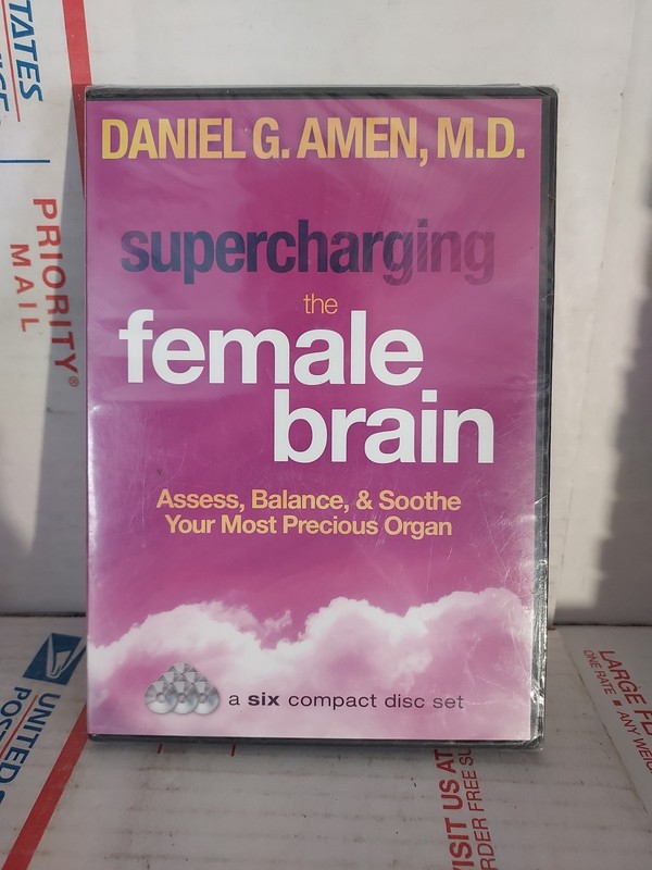 New Sealed DANIEL G. AMEN, M.D. SUPERCHARGING THE FEMALE BRAIN 6 CD SET – #190