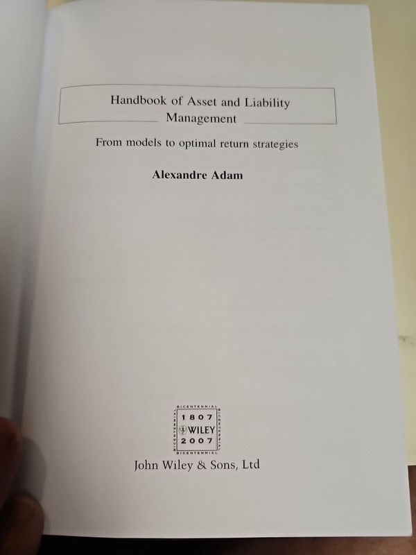 The Wiley Finance Ser.: Handbook of Asset and Liability Management : From Models gallery