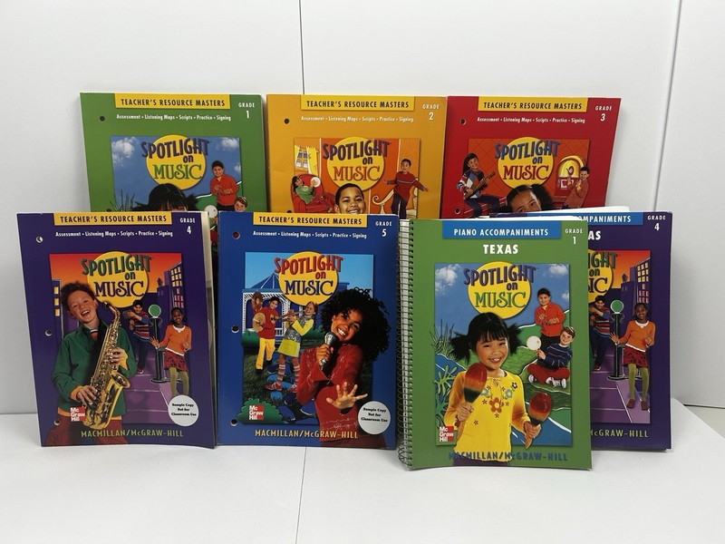 Spotlight on Music Teacher’s Resource Masters Grades 1-5 + Piano Accompaniment
