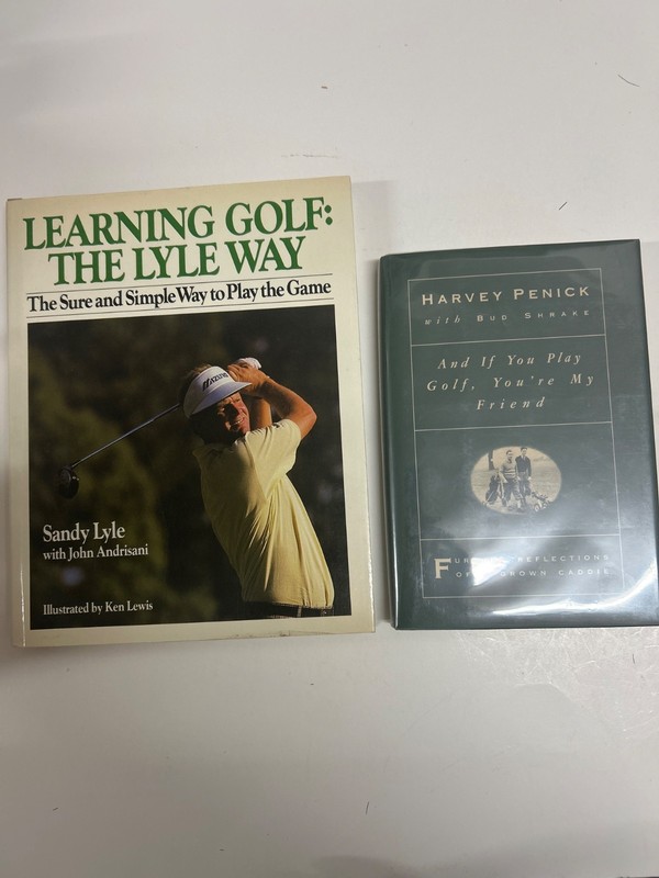 2 Vintage Golf Books «Learning Golf:The Lyle Way» & «Harvey Penick» 1986