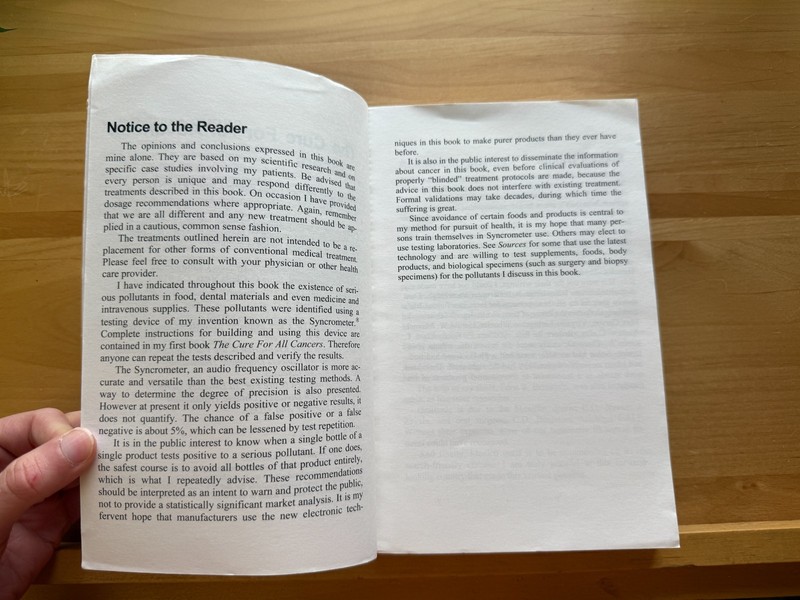 The Cure for Advanced Cancers Hulda Regehr Clark New Century Press OOP 1999 gallery