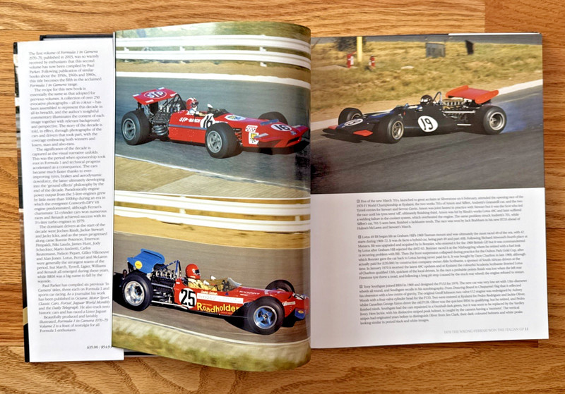 Formula 1 In Camera 1970-79 Vol 2 Paul Parker Hardcover F1 Racing Book gallery
