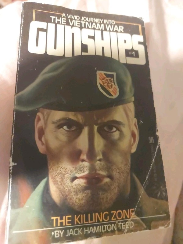 THE KILLING ZONE GUNSHIPS #1 By Jack Hamilton Teed Vietnam War Novel Paperback