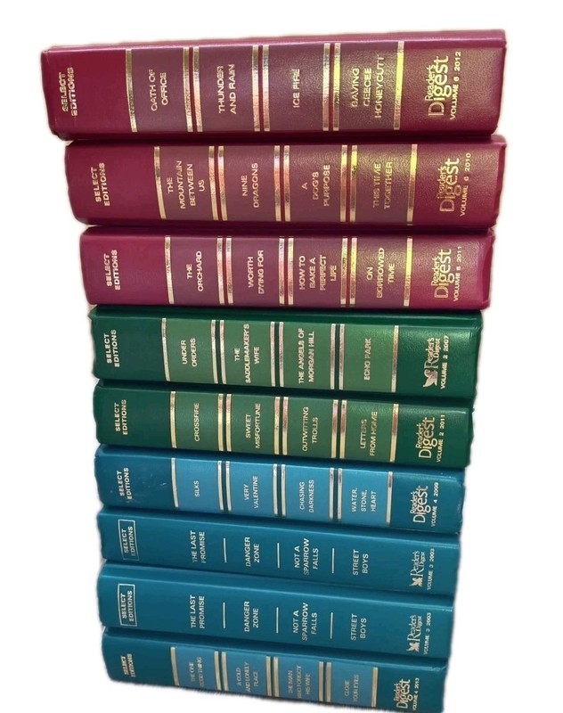 Lot of 7 Select Editions Reader’s Digest Condensed Books Decor Library Staging