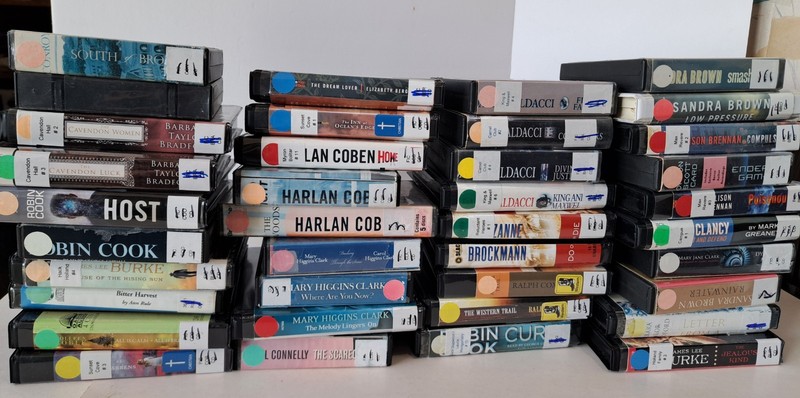 36 Audio Books on CD Lot – Baldacci Bradford Coben Cook Connelly Clark & More