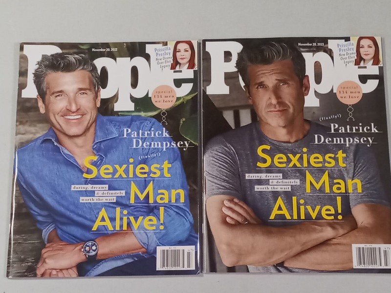 PEOPLE Magazine November 20 2023 Patrick Dempsey Sexiest Man Alive BOTH COVERS!!