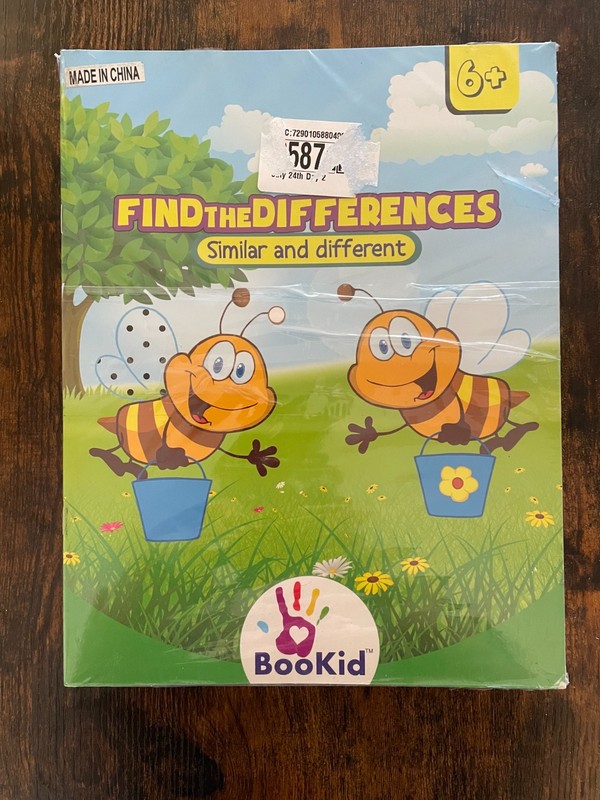 BooKid Activity Books Find the Difference 5 Packs/4 in each Set