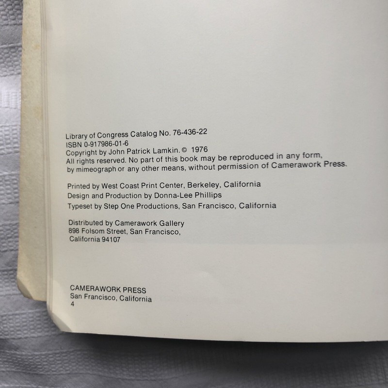 Photography And Language Camerawork Press 1st PB Ed 1976 gallery