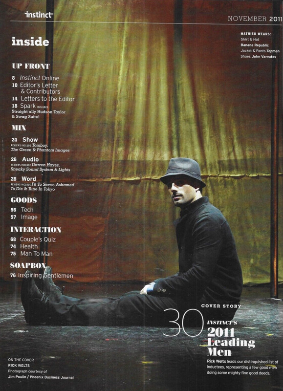 Instinct Gay Magazine Leading Men Rick Welts Men's Fashion Jerusalem Tel Aviv gallery
