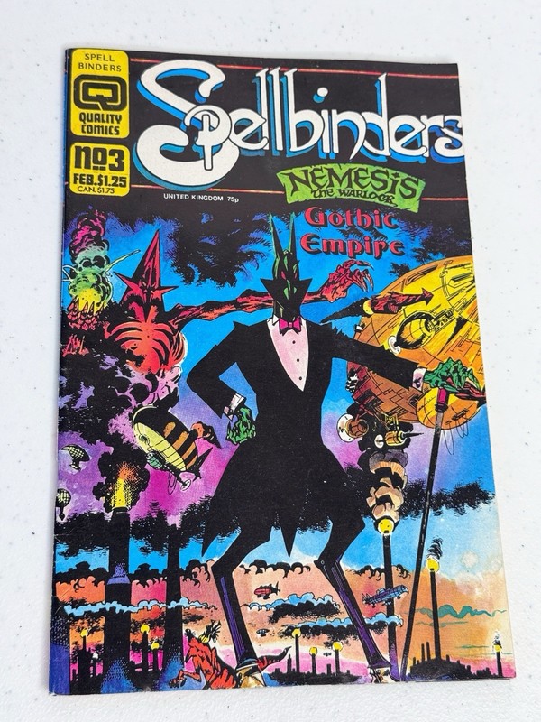 Spellbinders #3 1987 Fleetway Quality Comics Nemesis the Warlock Talbot Signed