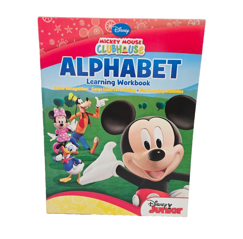 Disney Mickey Mouse Clubhouse Alphabet Learning Workbook Fun Learning Activities