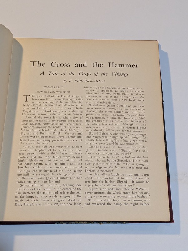 The Cross & the Hammer H. Bedford-Jones 1912 Tale Of Days Of Vikings Illustrated gallery