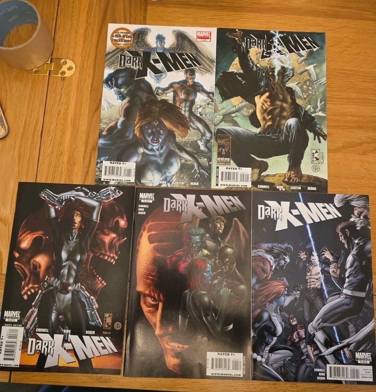 DARK X-MEN Issues 1 – 5 COMPLETE Set Marvel Comics NM Condition