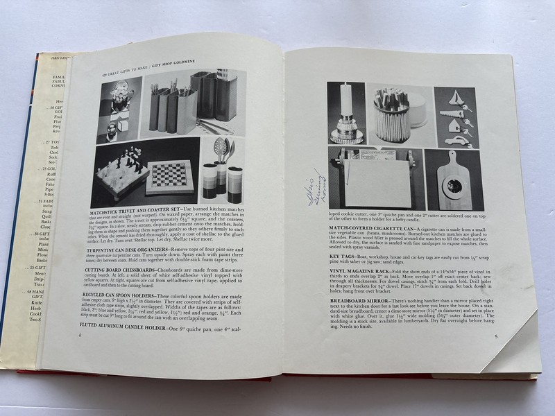 Vintage 70s Craft Book, 429 Great Gifts to Make, Anna Marie Doherty, HB, Good gallery