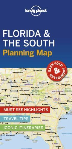Lonely Planet Florida & the South Planning Map, Paperback by Lonely Planet Pu…