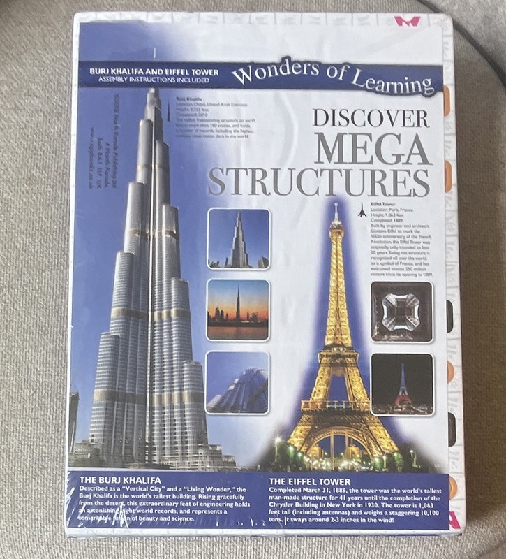 Wonders of Learning: Discover Mega Structures & Vehicles Hardcover Sticker Book