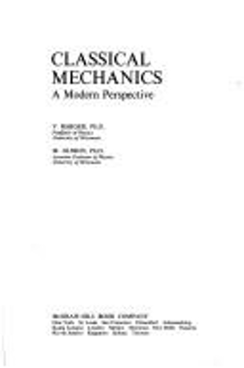 Classical Mechanics : A Modern Perspective Vernon D., Olsson, Mar