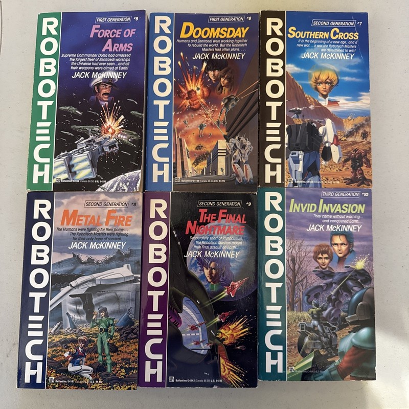 Robotech book Lot McKinney First Second Third Generation 5 6 7 8 9 10 Invasion