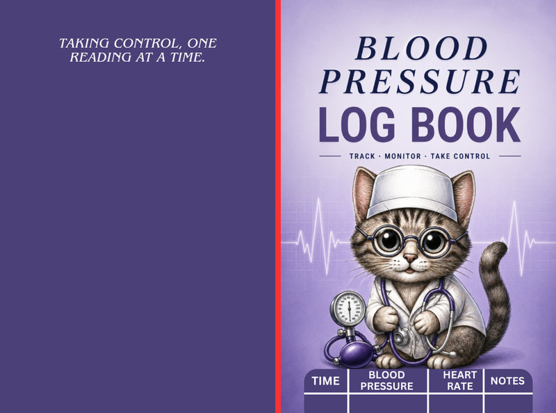 Blood Pressure Log Book Tracker 6 X 9 Paperback 90-pages gallery