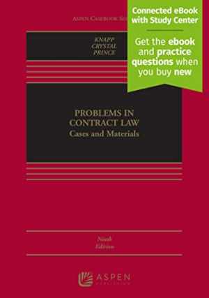 Problems in Contract Law: Cases – Hardcover, by Knapp Charles L.; – Acceptable n