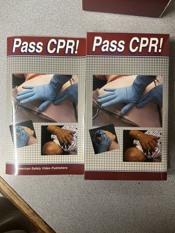Pass CPR! VHS with Booklet Mosby American CPR Safety Video 1993 New Rare gallery