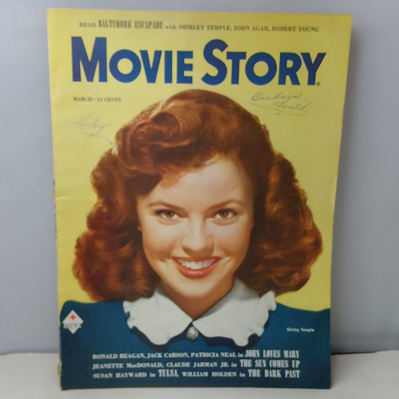 Movie Story Magazine March 1949 Shirley Temple Baltimore Escapade Susan Hayward