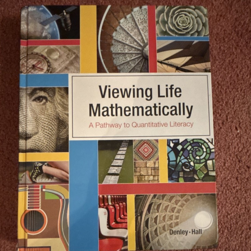Viewing Life Mathematically Denley Hall Hardcover Hawkes Mathematics Textbook