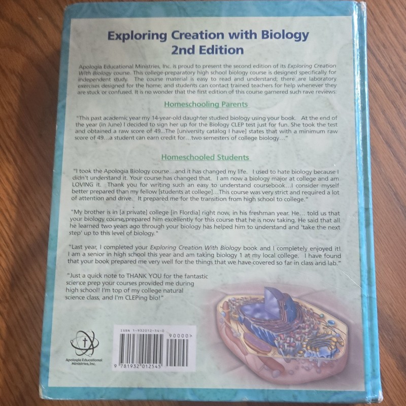 Apologia Exploring Creation with Biology 2nd Ed With Solutions And Tests Book gallery