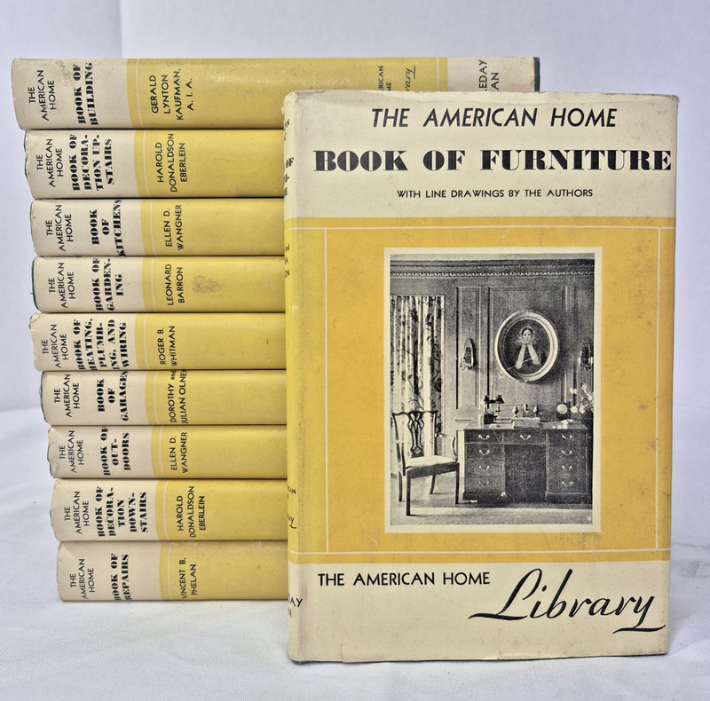 The American Home Library Book Set Of 10 First Edition 1931 DYI Home Improve VG+