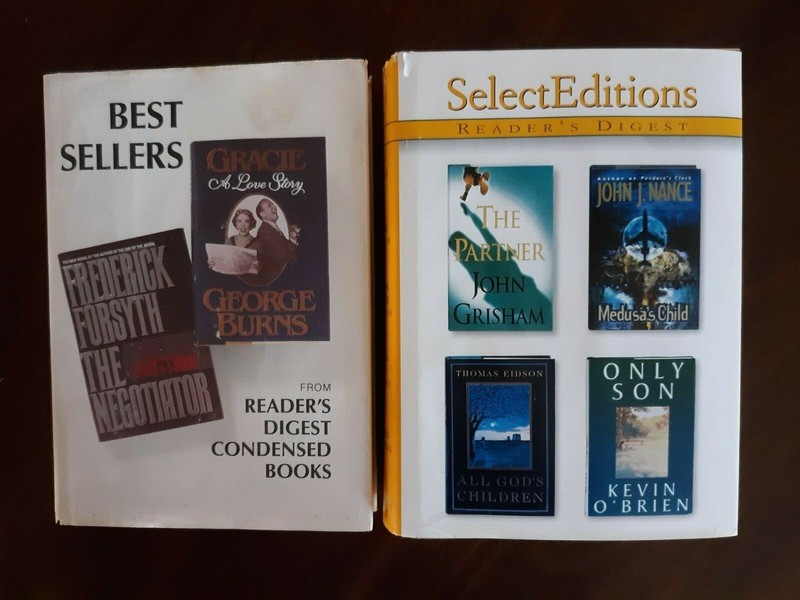 2 Readers Digest Condensed Books (six books in total) 4 in 1 and 2 in 1 HCDJ