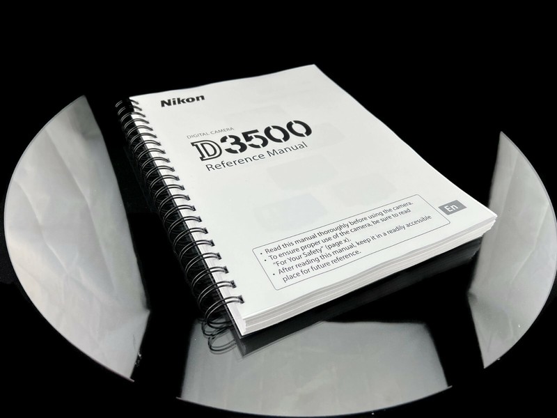 Nikon D3500 Instruction Owners Manual User Guide 354 Pages – Coil Bound