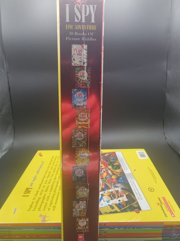I SPY Epic Adventure Lot of 10 Picture Riddle Series Box Set w/ Magnifying Glass gallery