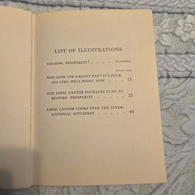 Yoo Hoo Prosperity! The Eddie Cantor Five-Year Plan David Freedman First Edition gallery