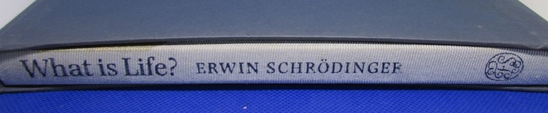 WHAT IS LIFE? ERWIN SCHRODINGER – HARDCOVER- WITH HARD COVER SLEEVE