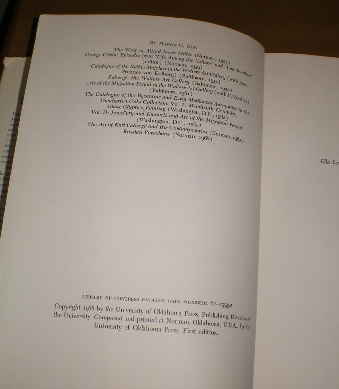 Russian Porcelains Marvin C. Ross - vintage 1968 HC/DJ First 1st ED Illustrated gallery