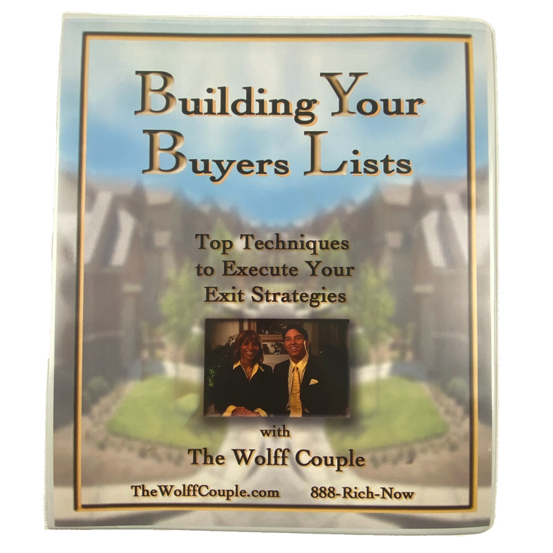 The Wolff Couple Building Your Buyer's List Real Estate Manual Forms CD $497 B35 gallery