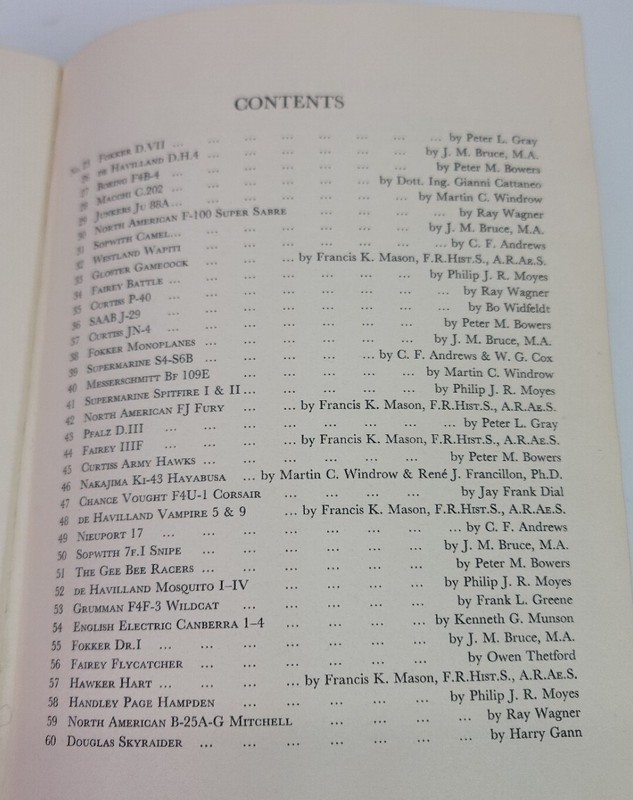 Aircraft Profiles Nos 25-60 Hardcover Book 1965 Illustrated Airplanes Military gallery
