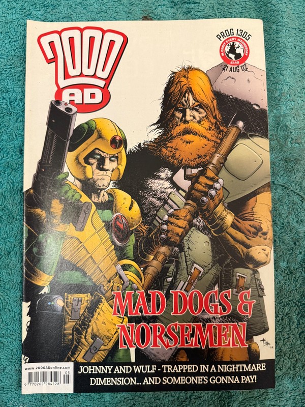 2000AD Comic Judge Dredd – PROG 1305 – 9.4 Near Mint to 9.0 Near Mint/Very Fine