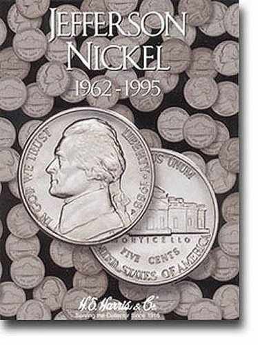 Jefferson Nickels Folder 1962-1995 – Hardcover, by H.E Harris – Very Good