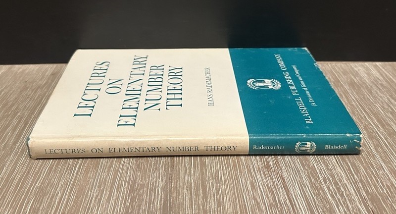 Lectures on Elementary Number Theory by Hans Rademacher 1964 HC/DJ gallery