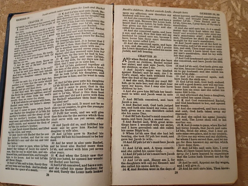 Estimated 1950s American Bible Society KJV Holy Bible Maps Blue Leatherette Book gallery