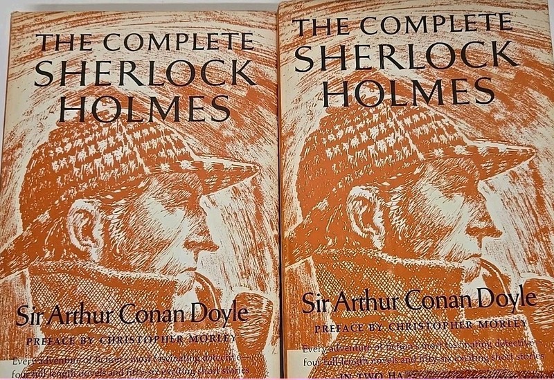 Complete Sherlock Holmes Arthur Conan Doyle Doubleday Set Sidney Paget Illus Dj gallery