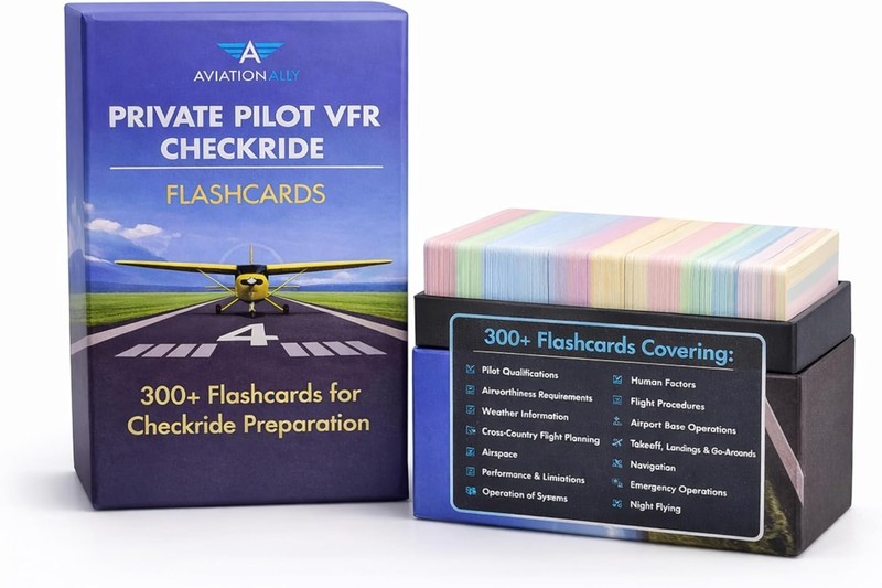 Essential VFR Study Cards: 300+ Flashcards for Private Pilot Checkride Success gallery