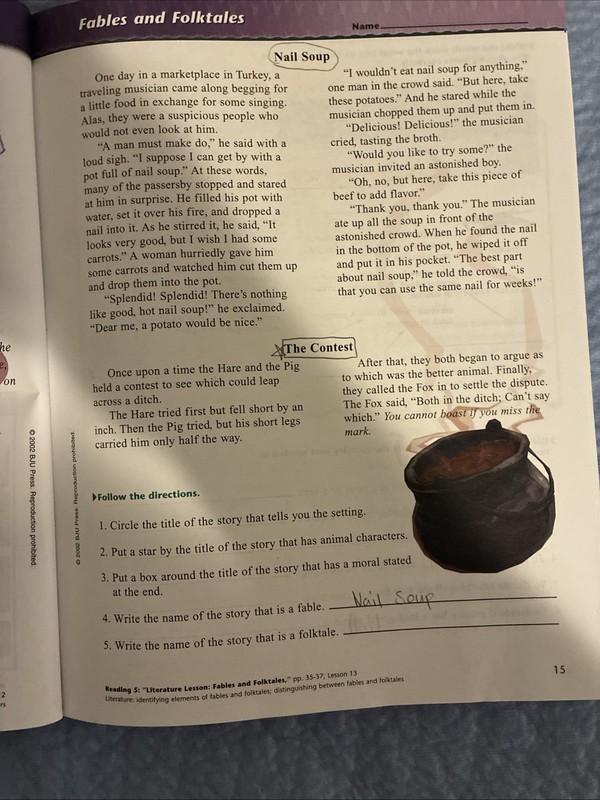 BJU Grade 5 Workbook - Reading 5: Pages in My Head Student Worktext 2nd edition gallery
